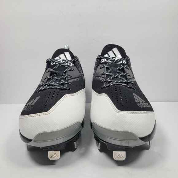 Adidas PowerAlley 4 Men's Black White Baseball Cleats Q16481 US Size 13 NWB - Picture 5 of 10